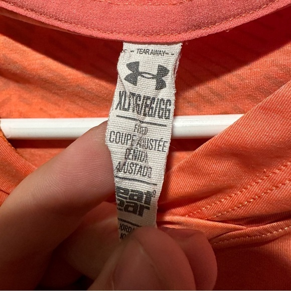 Under Armour Women’s CoolSwitch Trail Hooded Polyester Pullover Size XL - Orange - Picture 3 of 5